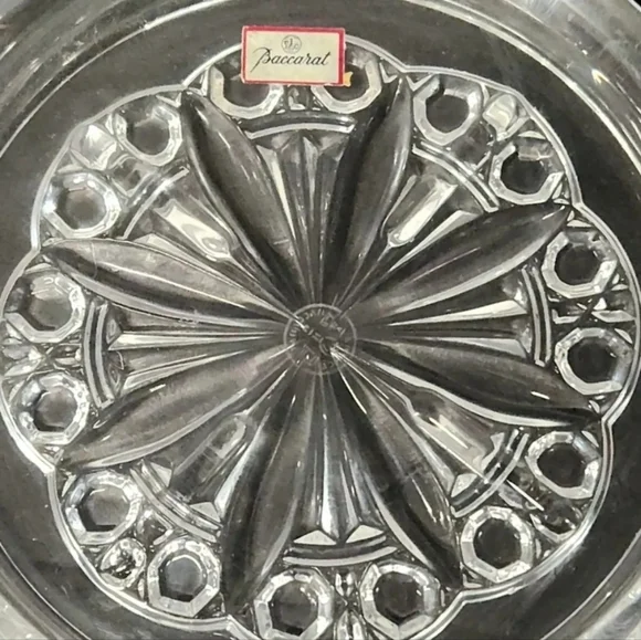 Baccarat Crystal Rosace Wine Bottle, Champagne And Decanter Coaster Bar Accessories